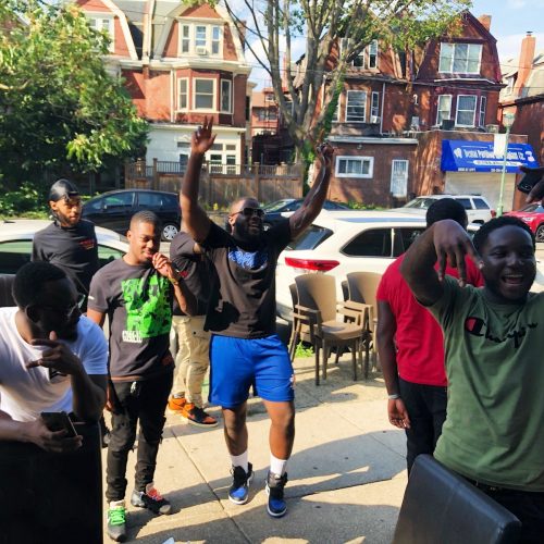 outside dancing square